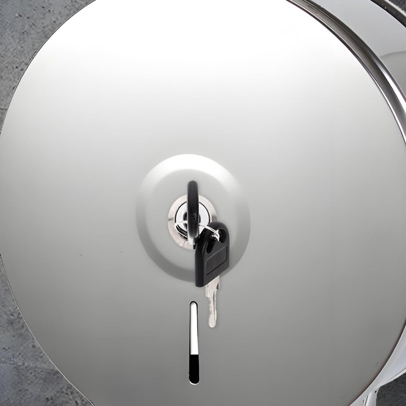 SOLUSTRE Toilet Paper Dispenser Lock and Keys Set Stainless Steel