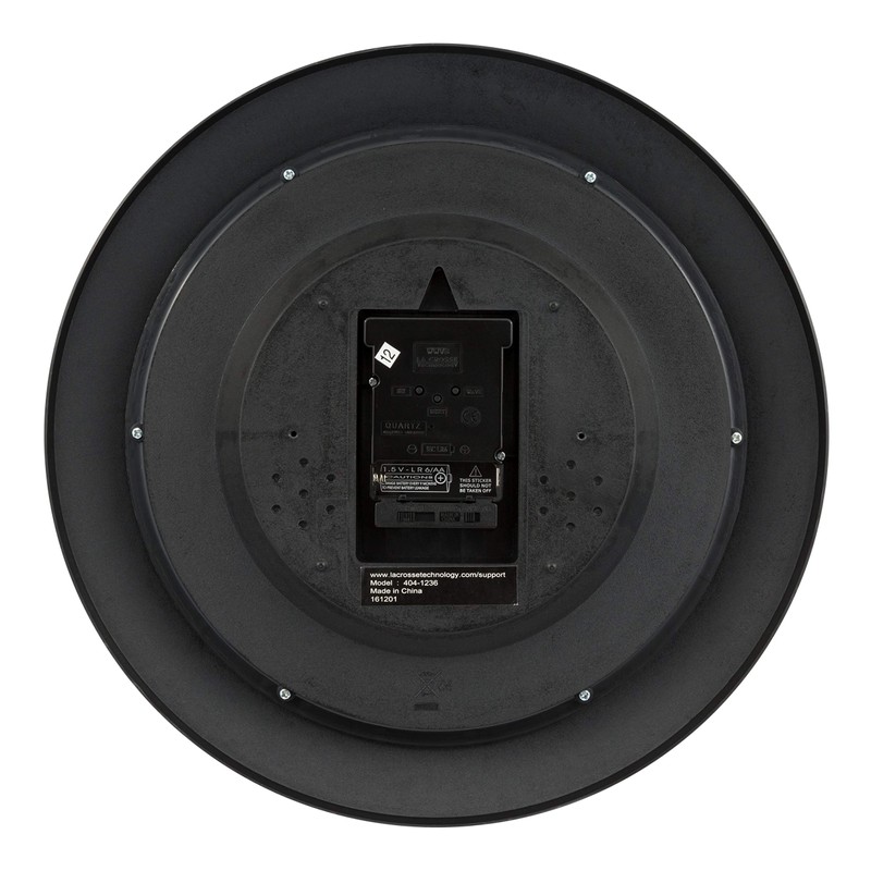 La Crosse Technology 404-1236 13.5 Inch Atomic Analog Wall Clock,