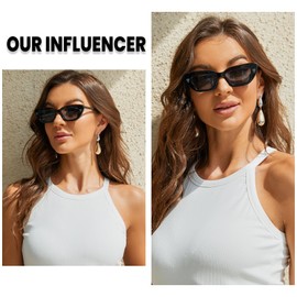 DUCO 1104 Women's Sunglasses, Polarized Sunglasses, UV 400 Protection, For Driving, Fashionable, multicolor (black / gray)