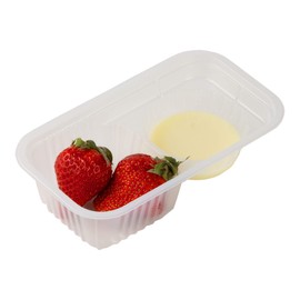 Acepack Strawberry Picking Tray, 6.0 x 3.3 x 1.6 inches (153 x 85 x 40 mm) / 165 Pieces, Strawberry Pack, Container, White