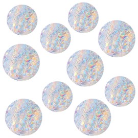 10 Stück Regenbogen Folie Fenster, Vogelschutz Fenster, Suncatcher Sticker, Fensterfolie Regenbogeneffekt, für Stoppt Vögel Türfenster Esszimmer Schlafzimmer