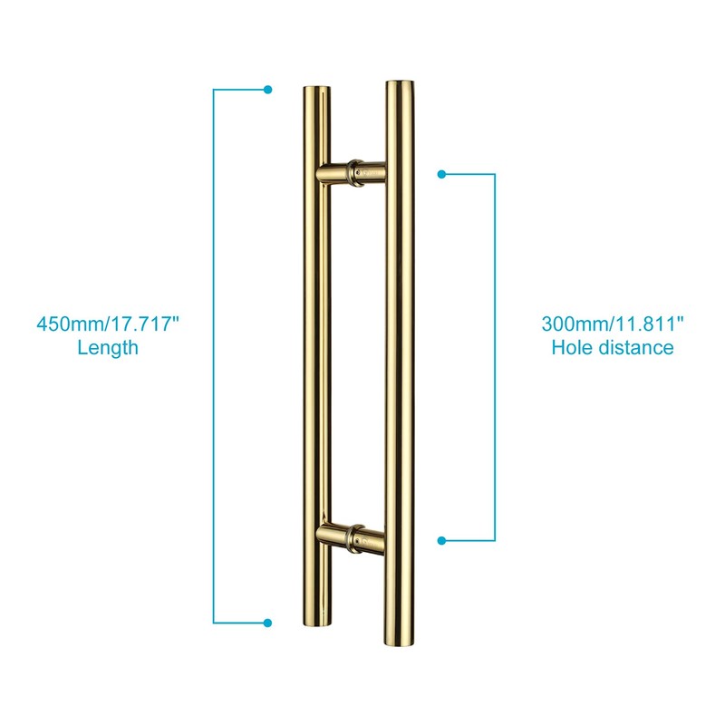 TOGU TG-6012 450mm/18 inches Solid Standoffs Heavy-Duty Commercial Grade-304 Stainless