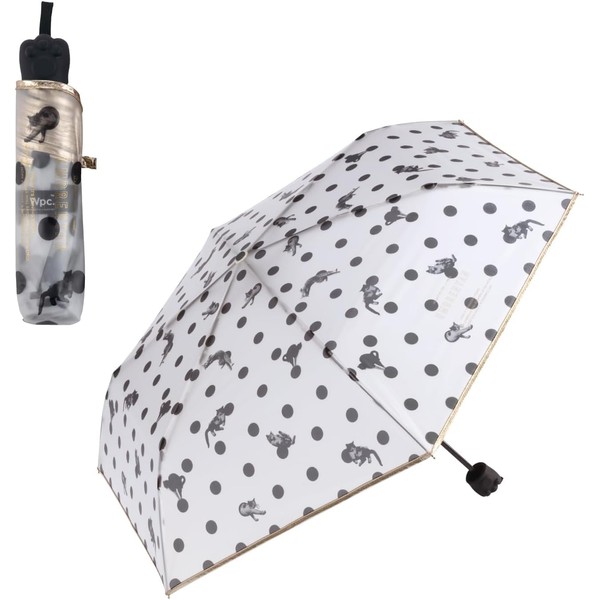Wpc. x Masayuki Oki Cat-Themed Mini Folding Umbrella – Transparent