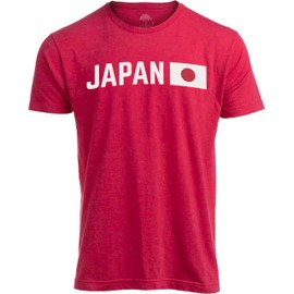 Ann Arbor T-shirt Co. Japan Tee Shirt | Japanese Pride Tokyo Koyoto T-Shirt for Men Women - (Adult,L) Red