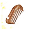 Baluue Natural Sandalwood Anti-Static Fish Hair Comb for Women Creative