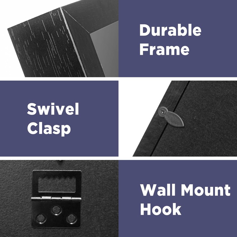 11x11 Enamel Pin Display Frame, Pin Collection Shadow Box, Desktop