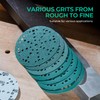 6 Inch 49 Hole 80 Grit Sanding Disc, Hook and