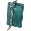 Dakota DA-30685-65 Women's Pass Case with Reel Genuine Leather, Blue,