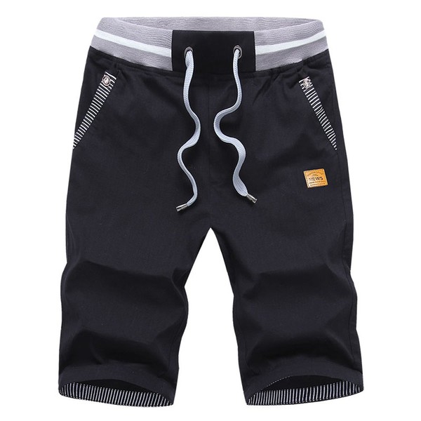 Tansozer Mens Summer Casual Shorts Cotton with Pockets Elasticated Waist