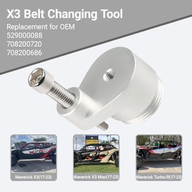 TUOMAICN X3 Belt Changing Tool,CVT Clutch Expander Tool Belt T30 Torx Wrench,Replacement for OEM 529000088 708200720 708200686,Compatible with Can am Maverick X3/ X3 Max/Turbo/R 2017-2023 (Silver)