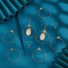UNICRAFTALE 30-Piece Golden Drop Earrings Making Set Stainless Steel Hoop