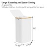SUOCO Laundry Hamper with Lid, 29 Gal (110L) Clothes Basket