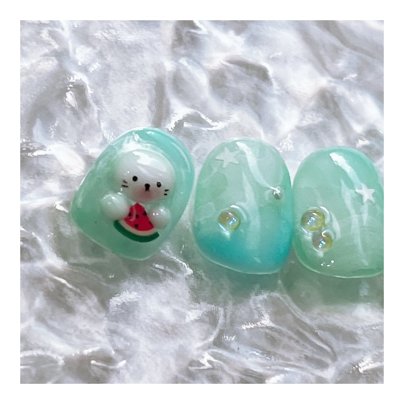 Seal eating watermelon - Square / 수박먹는물범 - 스퀘어