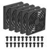PATIKIL 80mm Fan Grill with Screws, 5 Pack ABS Resin