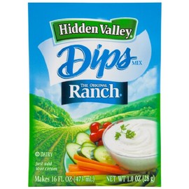 Hidden Valley Dips Mix, Original Ranch, 1.0 Ounce (Pack of 24)