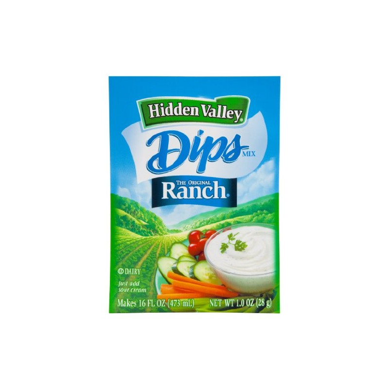 Hidden Valley Dips Mix, Original Ranch, 1.0 Ounce (Pack of