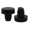 Caishun 30PCS Black Rubber Grip Cabinet Bumper Glass Table Buffer