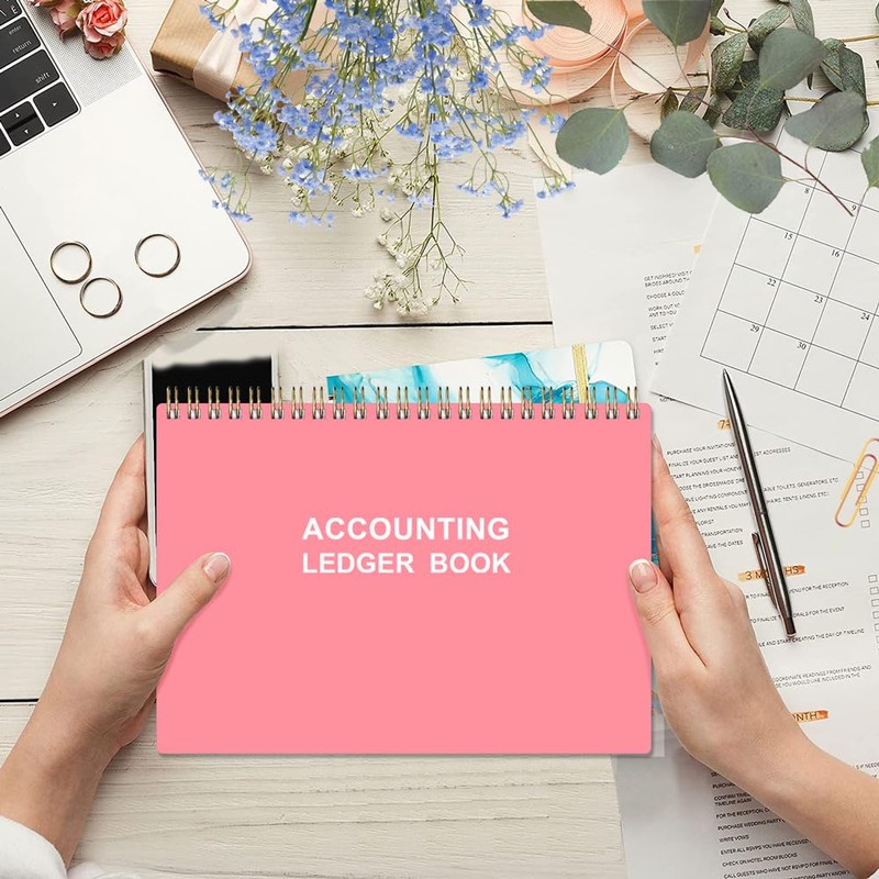 Accounting Ledger Book - A5 Ledger Book for Bookkeeping, Small