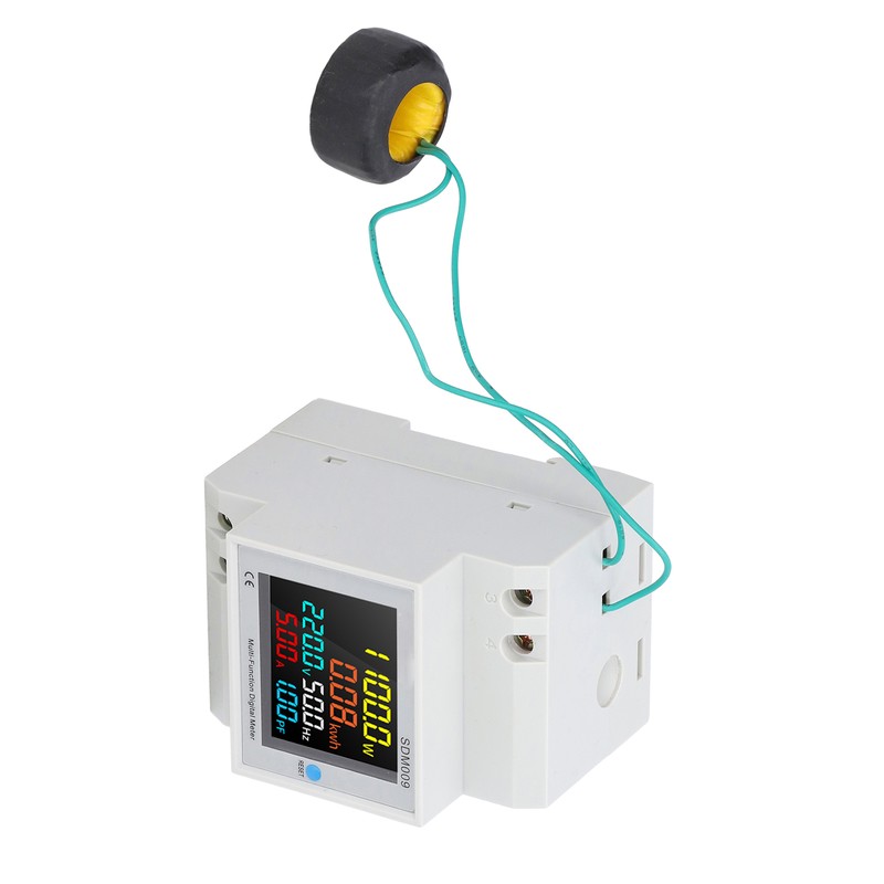 Single Phase Energy Meter Rail Frequency Power Factor Meters Multifunctional