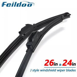 Feildoo 26" 24" Fit For Honda Civic 2011-2006 Windshield Hybrid Wiper Blades 2PC