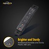 Partsam 20Pcs 3.8" Thin line Amber/Red LED Marker Clearance Lights