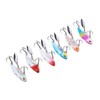6pcs 5cm Metal Artificial Vib Fishing Lure Streamlined Design 3D