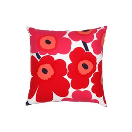 Marimekko Pieni Unikko Cushion Cover with $6 Credit, White
