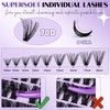 B&Q Lash Clusters 70D Individual Lashes 280PCS Eyelash Clusters Supersoft