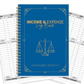Income and Expense Planner, 54 Sheets (108 Pages)