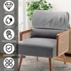 4Pcs Dining Chair Back Covers Stretch PU Kitchen Chair Protectors