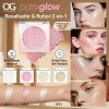 Iluminador Facial 2 En 1 Rubor Glow Natural Larga Duración