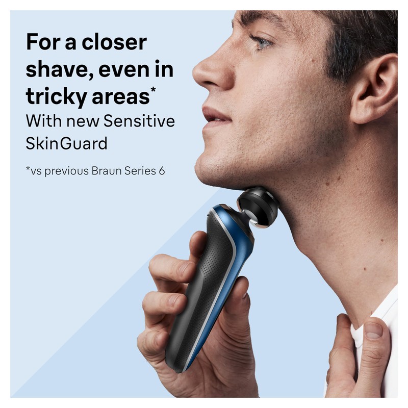 Braun Series 6 Electric Shaver Replacement Head with Sensitive Skinguard,