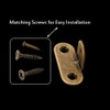 6PCS Brass Corner Braces 90 Degree Right Angle Brackets with
