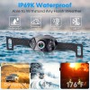 4.3 Inches Backup Camera Plug and Play: Waterproof clear Night