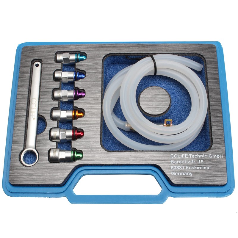 Cclife 8-Piece Brake Bleeding Key, Bleeder Key, Brake Bleeder Tool,