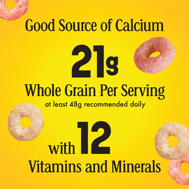 Strawberry Banana Cheerios, Heart Healthy Gluten Free Breakfast Cereal, Made