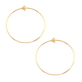 Jewelry Shop M Women's Earrings, Hoop Earrings, Hypoallergenic, Made in Japan, Simple, Metal, No Gemstone