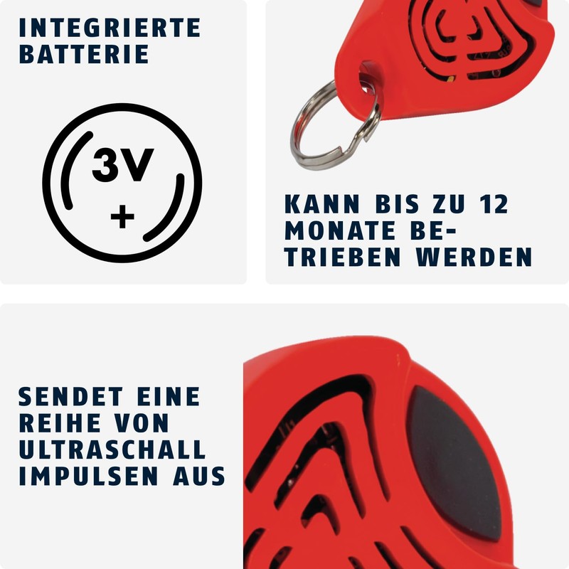 ABUS Tick Guard JC8320 Jan Universal Key Ring No Chemicals