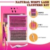 Lash Extension Kit 280PCS Eyelash Clusters 30D 40D DIY Eyelash