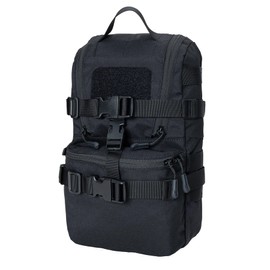 IDOGEAR SPORTS Tactical MOLLE Hydration Pack for 2L Water Bladder Reservoir Bag for Plate Carrier Outdoor Airsoft Paintball(Black)
