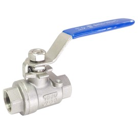 LOZOME 3/8" Female Ball Valve NPT Thread 316 Stainless Steel Full Port Ball Valve WOG1000