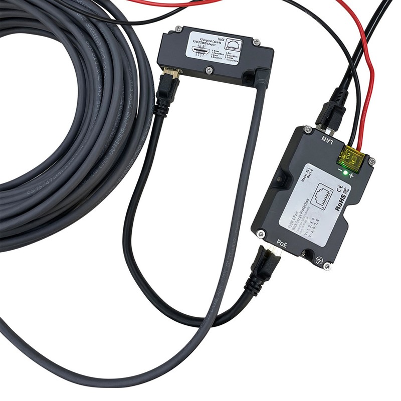 for Dishy V2 to RJ45 Adapter with POE Injector T568B