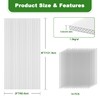 Quibbay 6PCS Polycarbonate Greenhouse Panels, 4' x 2' x 0.32''