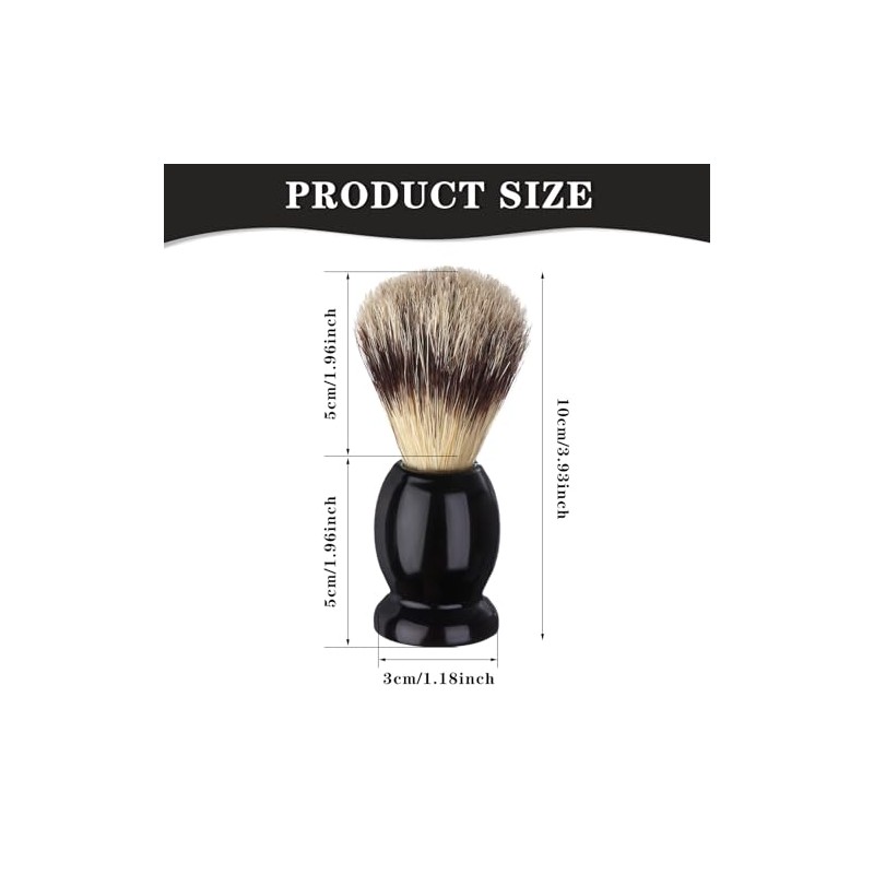 7Pcs Men Shaving Brushes Wood Handle, Professional Salon Tools Hand