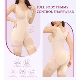 M MYODRESS tummy tuck compression garment for women fajas colombianas reductoras y moldeadoras levanta cola shapewear bodysuit waist trainers stage 2 faja bbl body shaper plus size