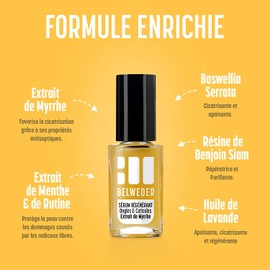 BELWEDER - Regenerating nail and cuticle serum with myrrh extract 2 x 7.5 ml - care for damaged nails - stimulates the regeneration of the nail plate after artificial and gel nails