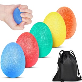 Hand Trainer Ball, Pack of 5 Anti-Stress Ball with 5 Different Hardnesses, Anti-Stress Ball, Kneading Ball for Hands Therapy, Hand Trainer, Finger Training