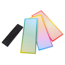 COHEALI 3 Magnetic Notepads - Notepads with Pen Holder for Grocery List, Shopping List, Reminders - Memo Notepad, 50 Sheets per Pad