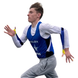 Tumbl Trak Adjustable Lycra Running Arms - Correcting Arm Position for Track and Field, Agility Training and Speed Training - Unisex Youth (10)