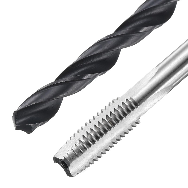sourcing map Tap and Drill Bit Set, 2pcs M8 x